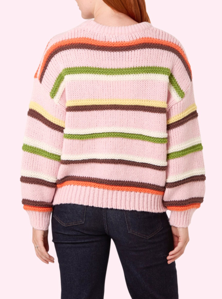 Pink stripe jumper