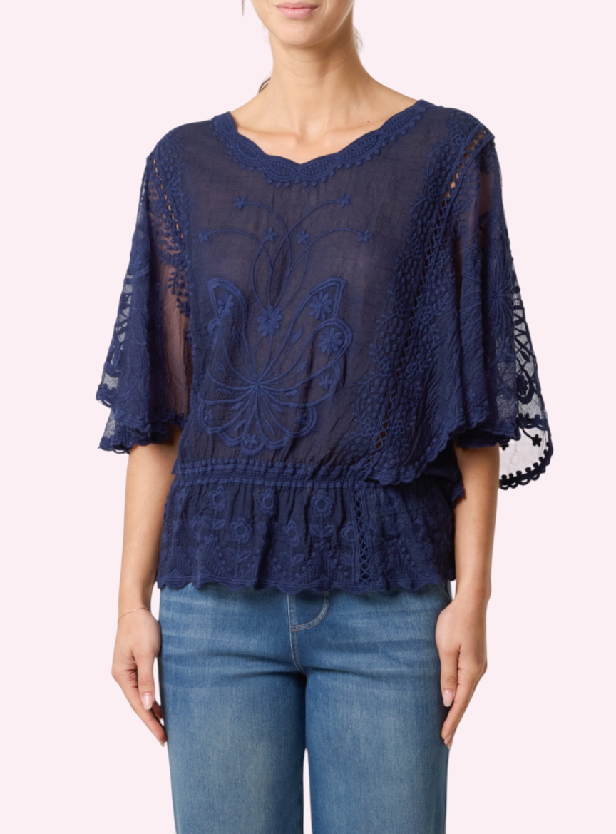 Butterfly top Navy
