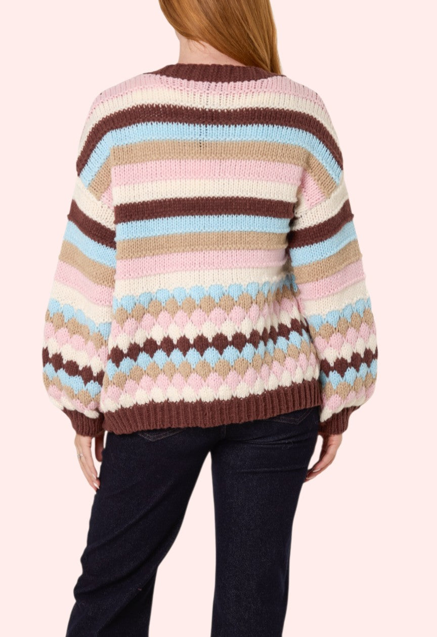 Autumn striped cardigan