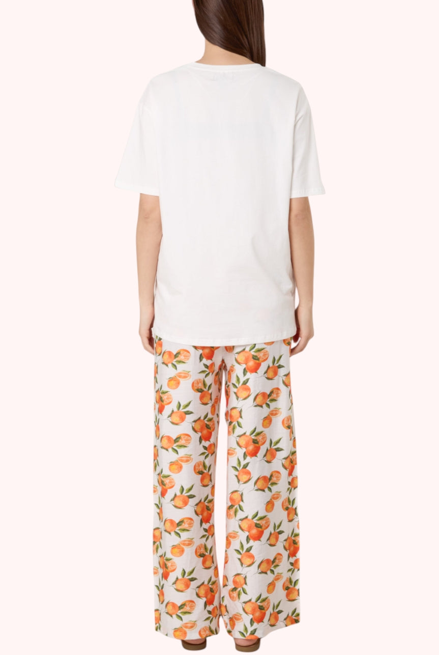 Italian orange trousers