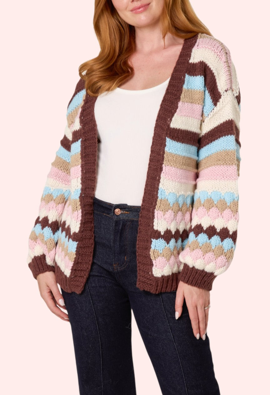 Autumn striped cardigan