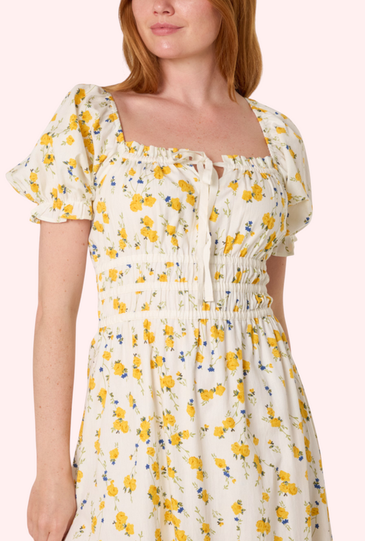 Sunshine cotton midi dress