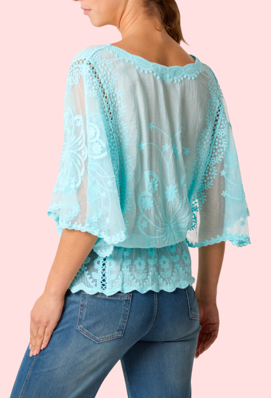 Butterfly top Aqua