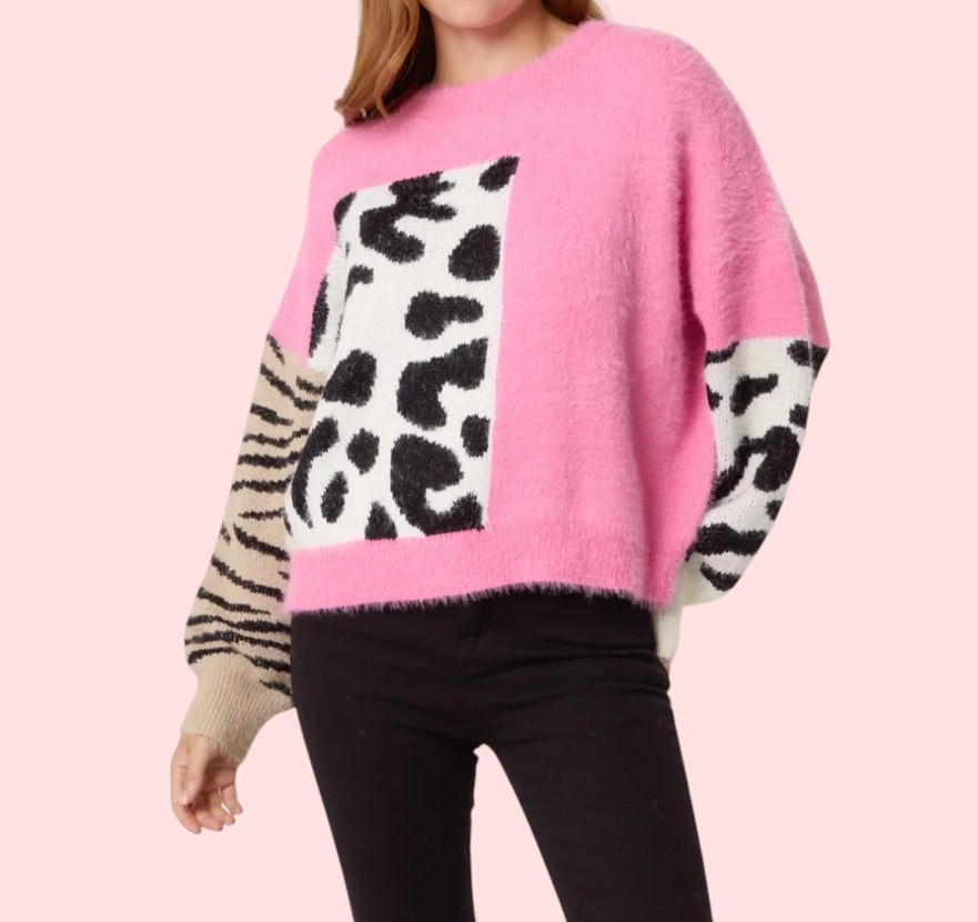 Pretty in pink jumper