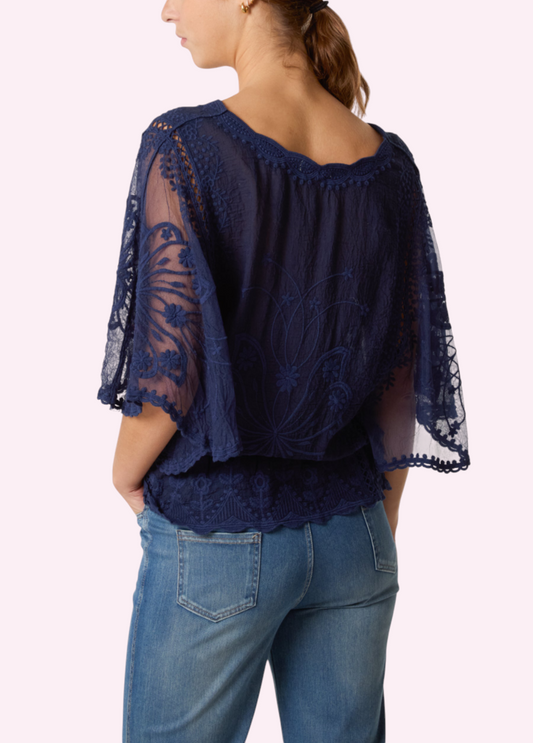 Butterfly top Navy
