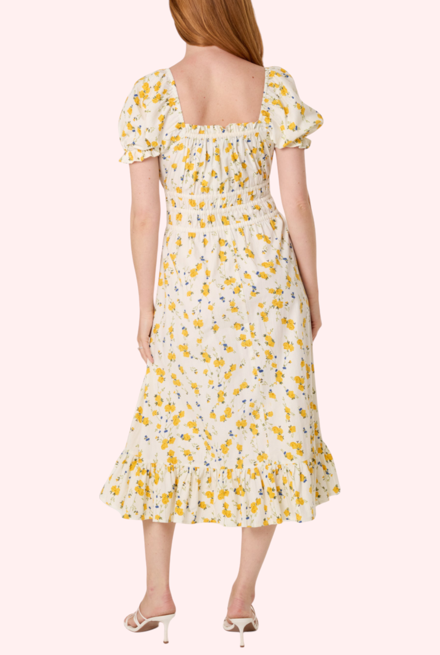 Sunshine cotton midi dress
