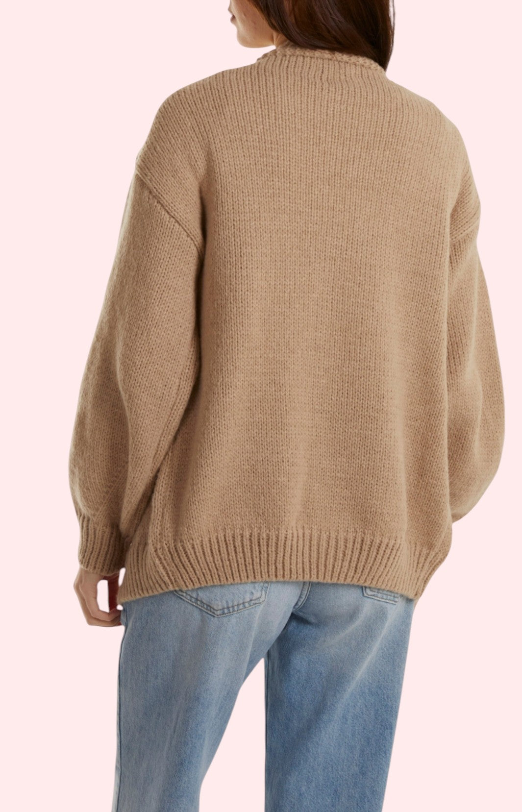 Beige daisy cardigan