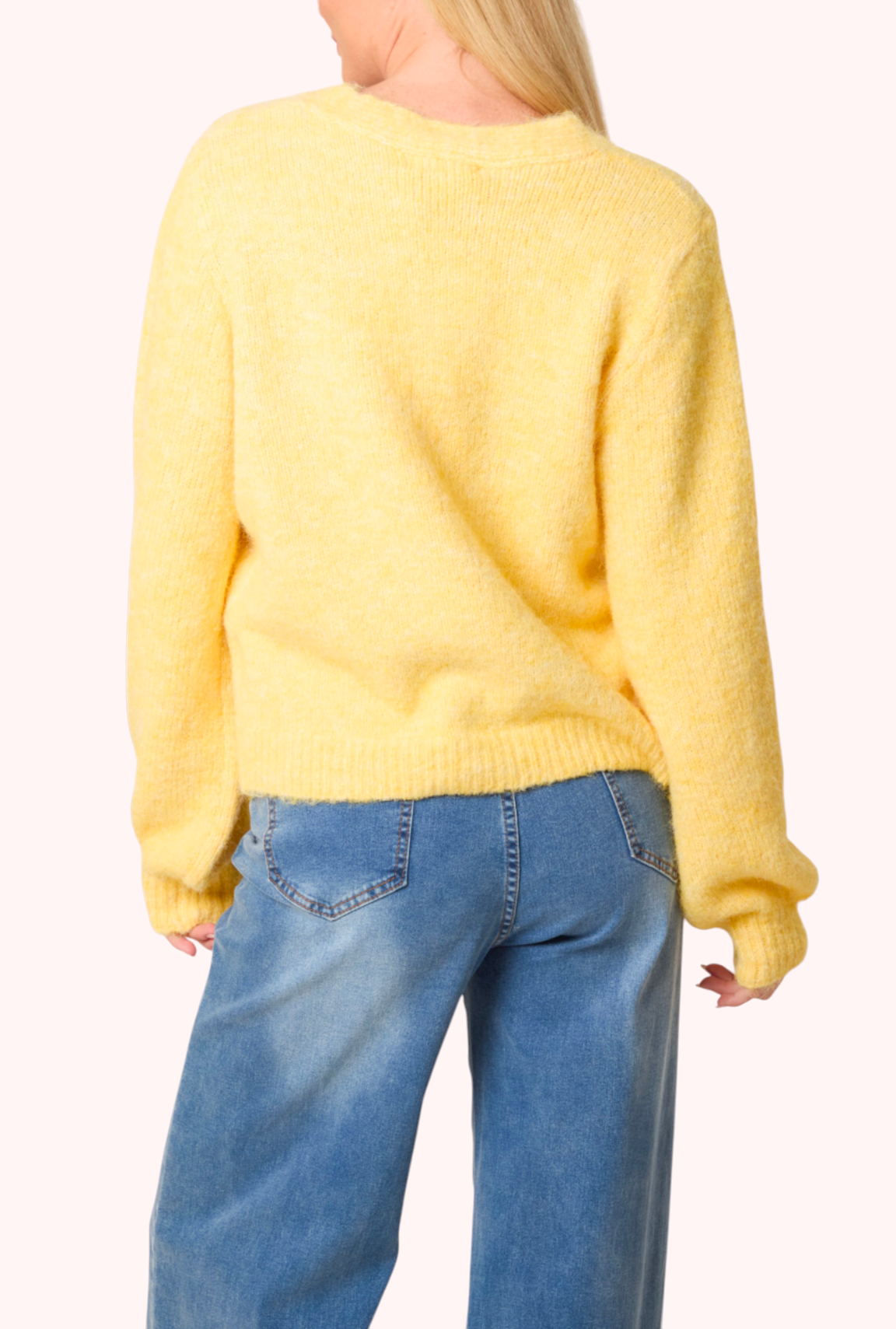 Gold button sunshine cardigan