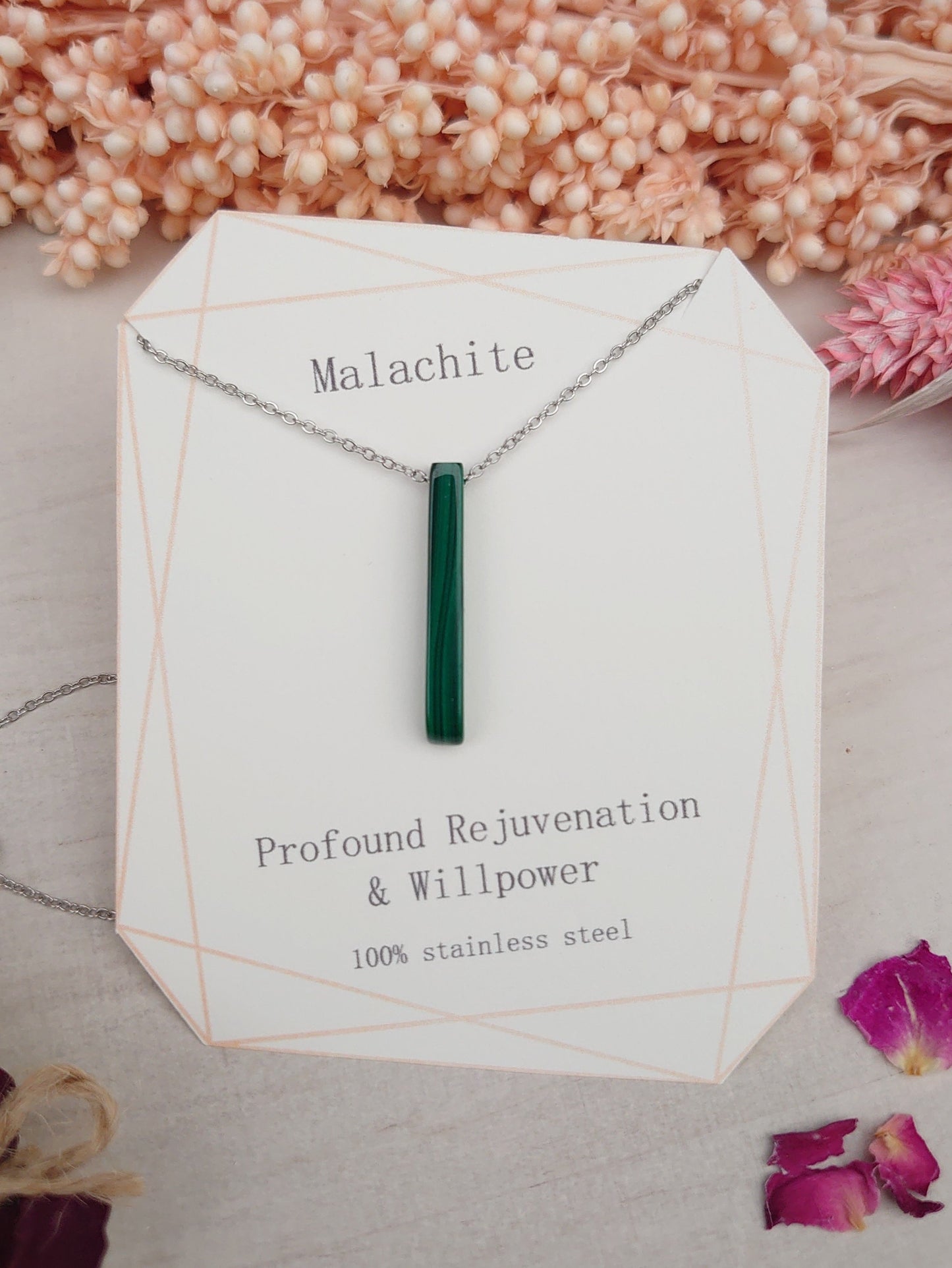 Simplistic Malachite pendant
