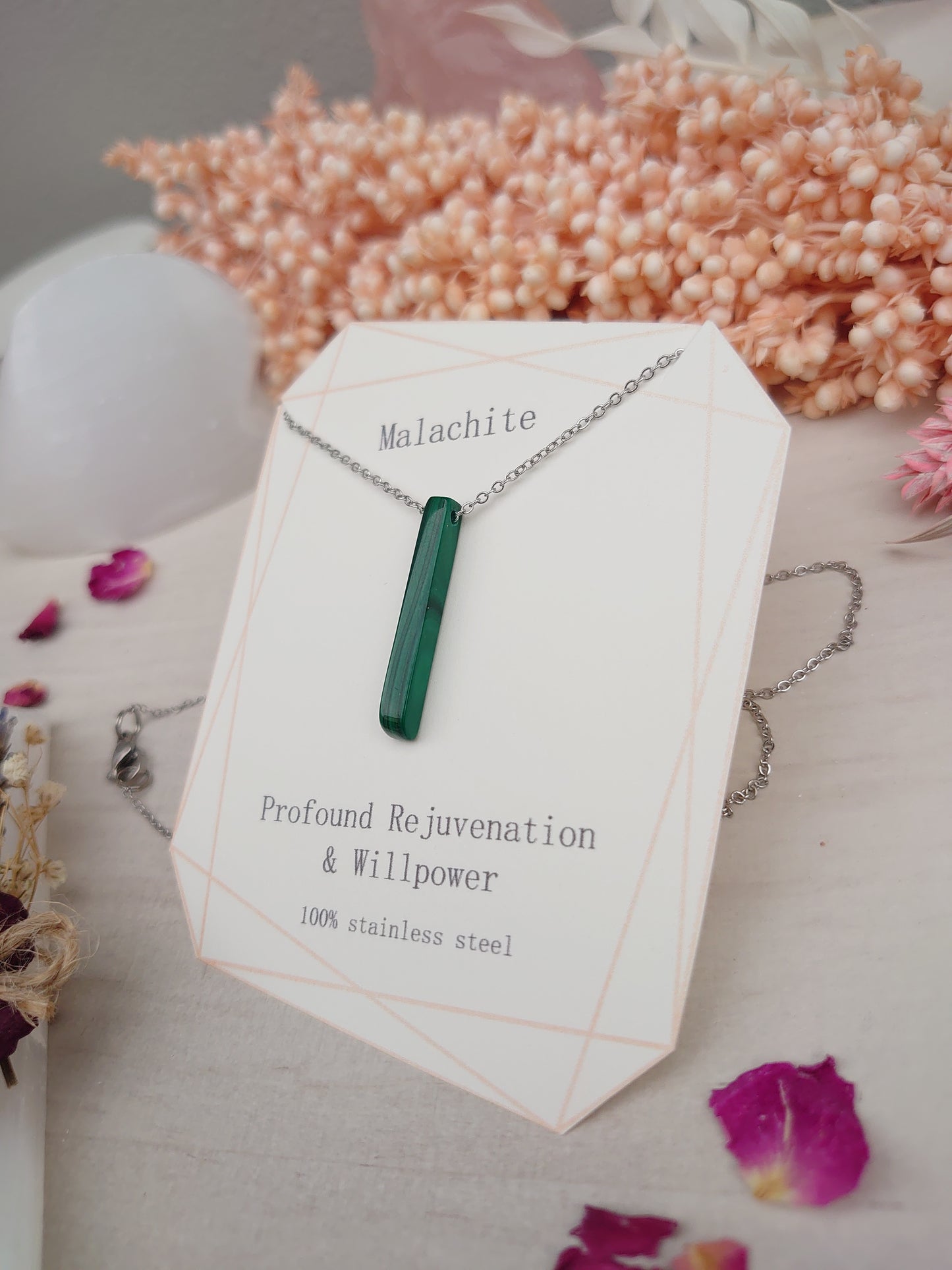 Simplistic Malachite pendant