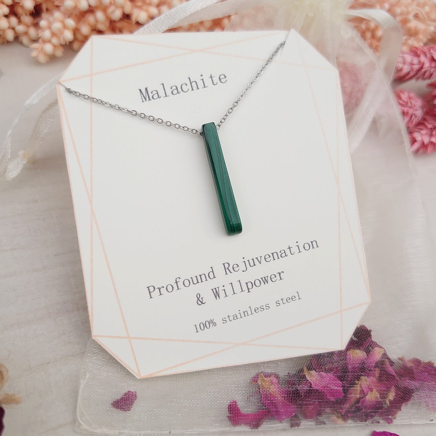 Simplistic Malachite pendant