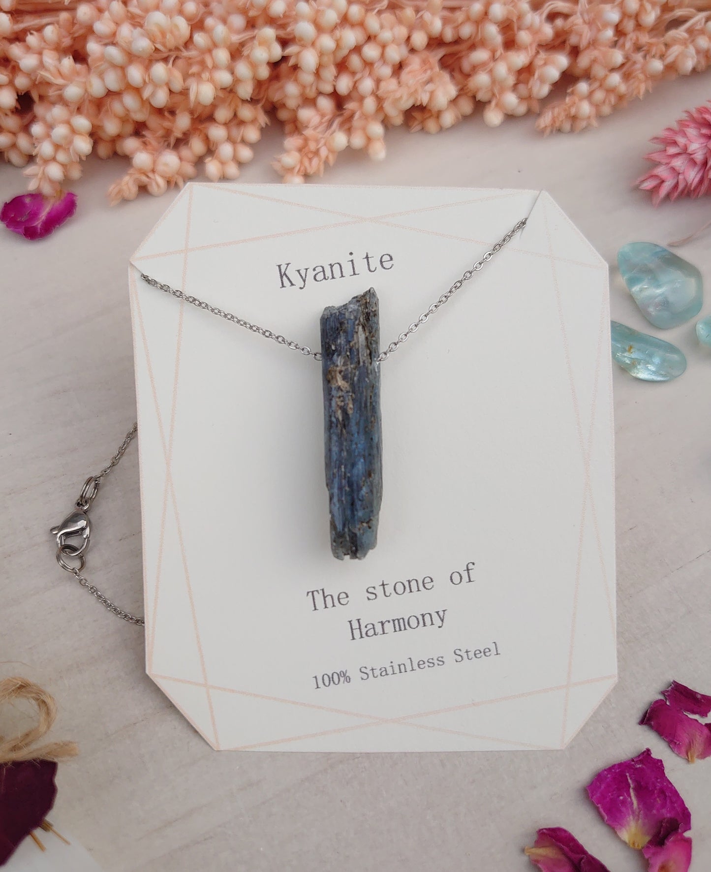 Rough Kyanite pendant