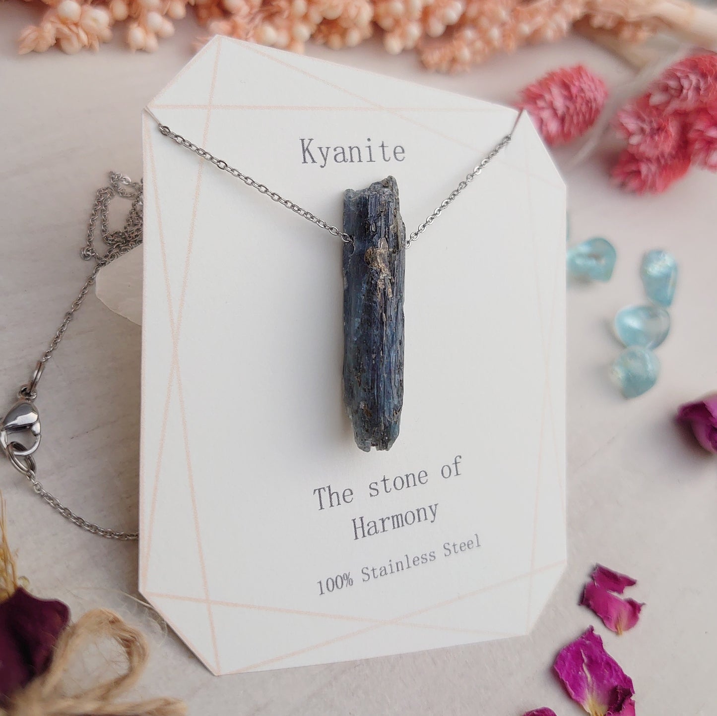 Rough Kyanite pendant