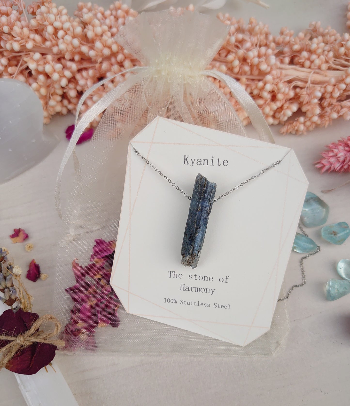 Rough Kyanite pendant