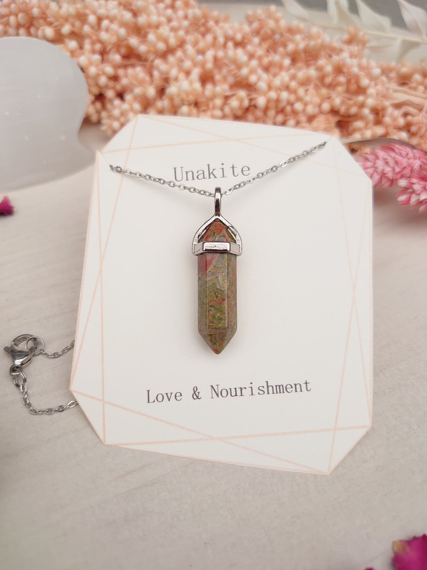 Unakite pendant