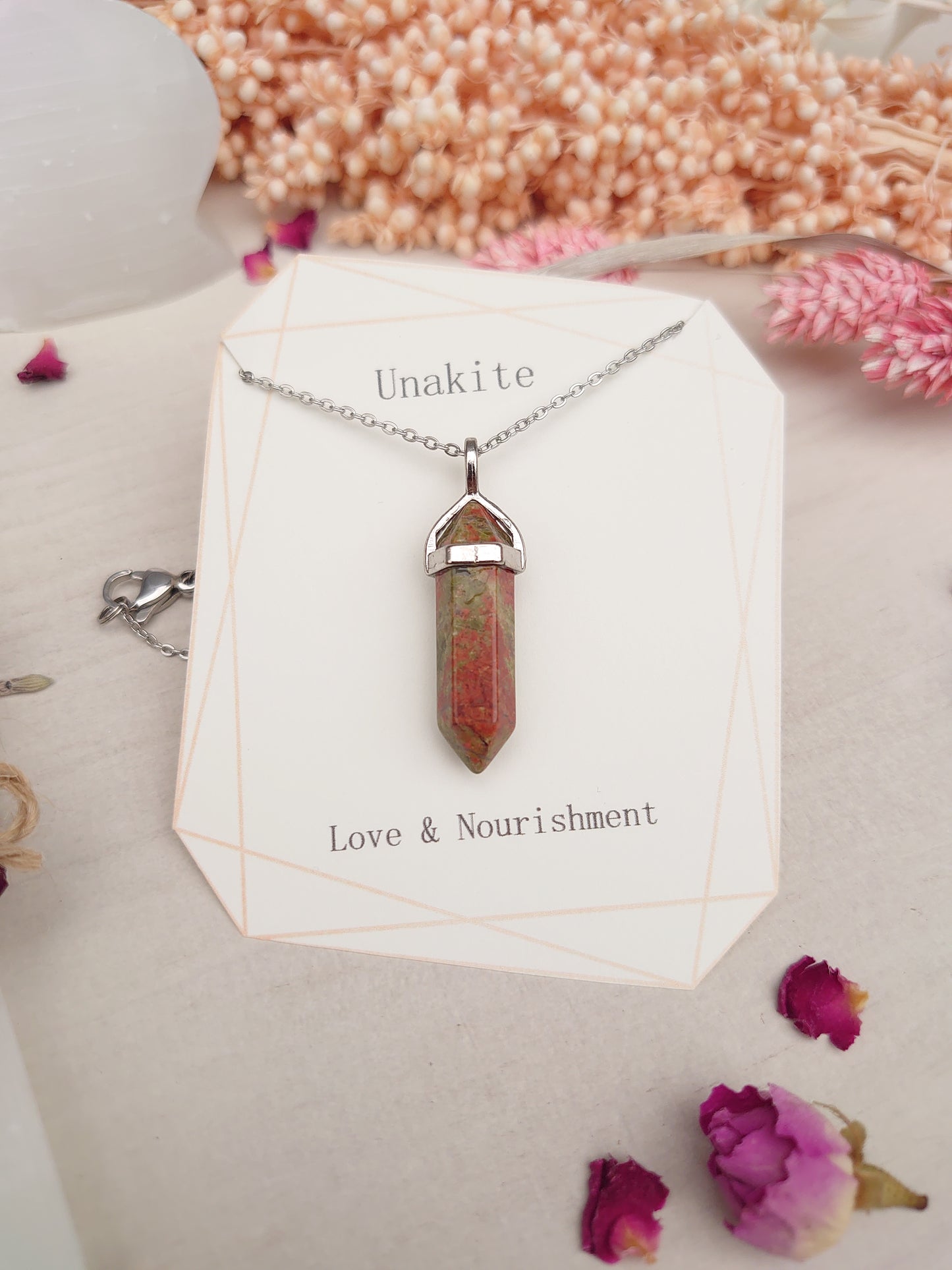 Unakite pendant
