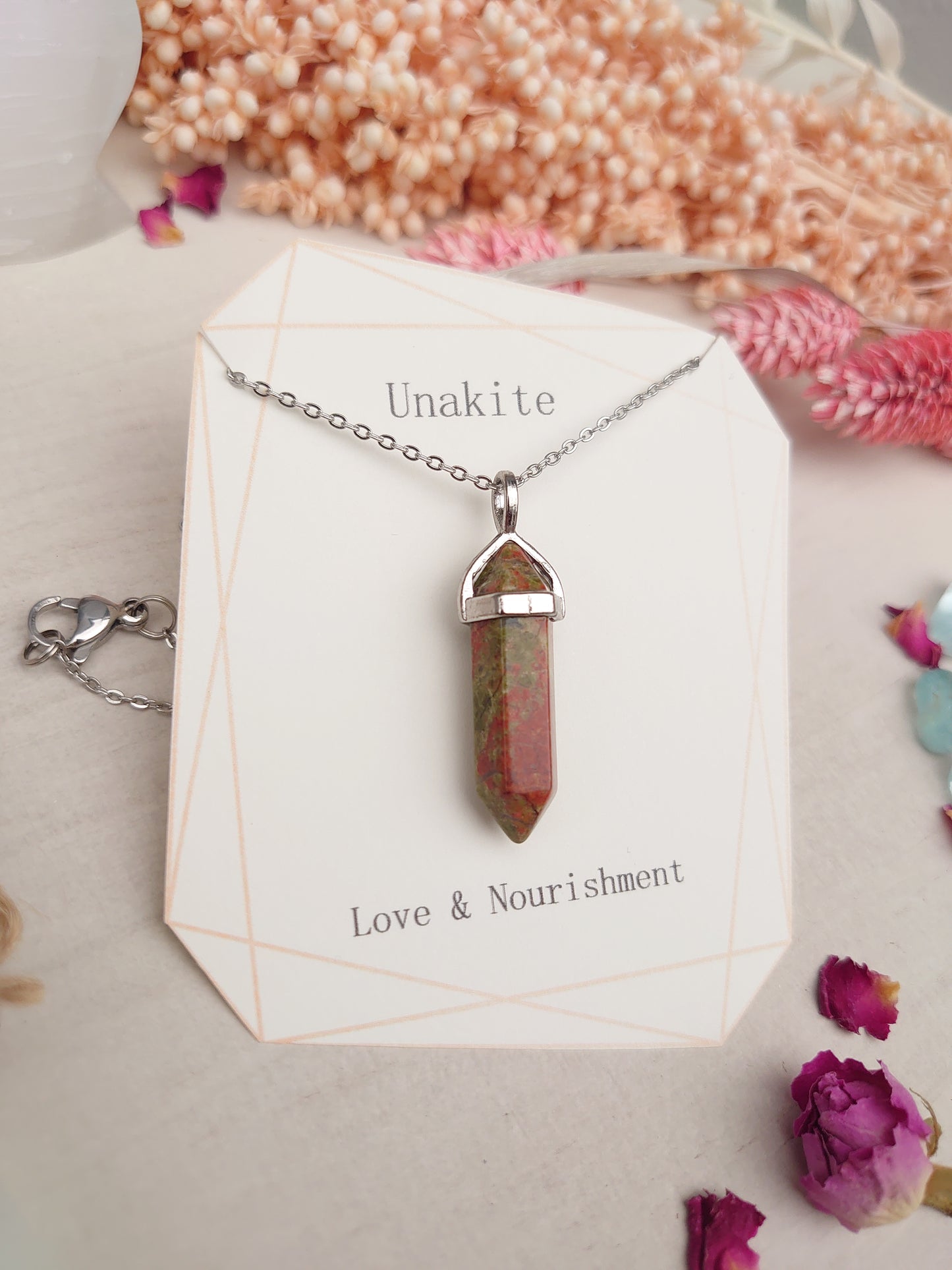 Unakite pendant