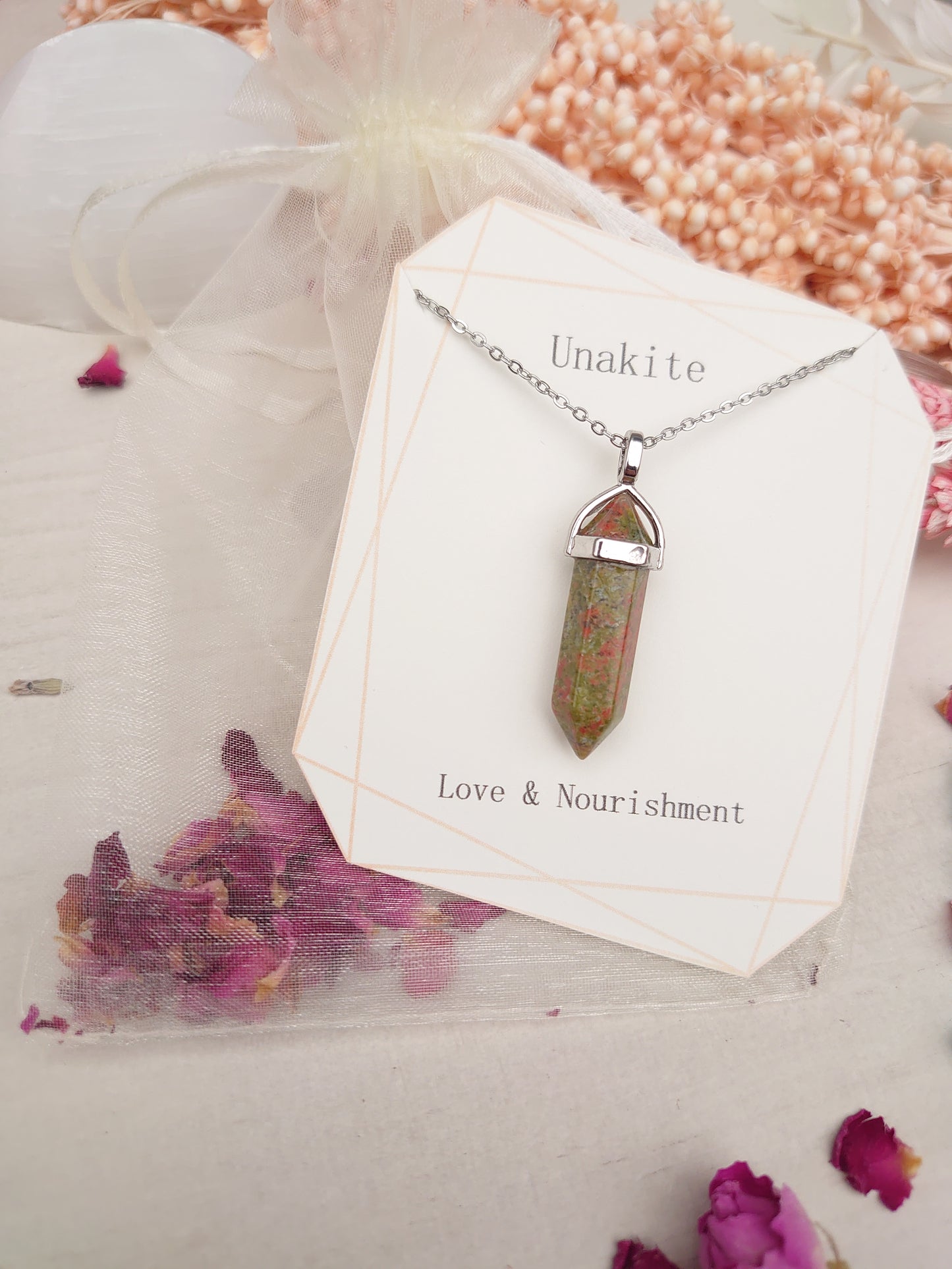 Unakite pendant