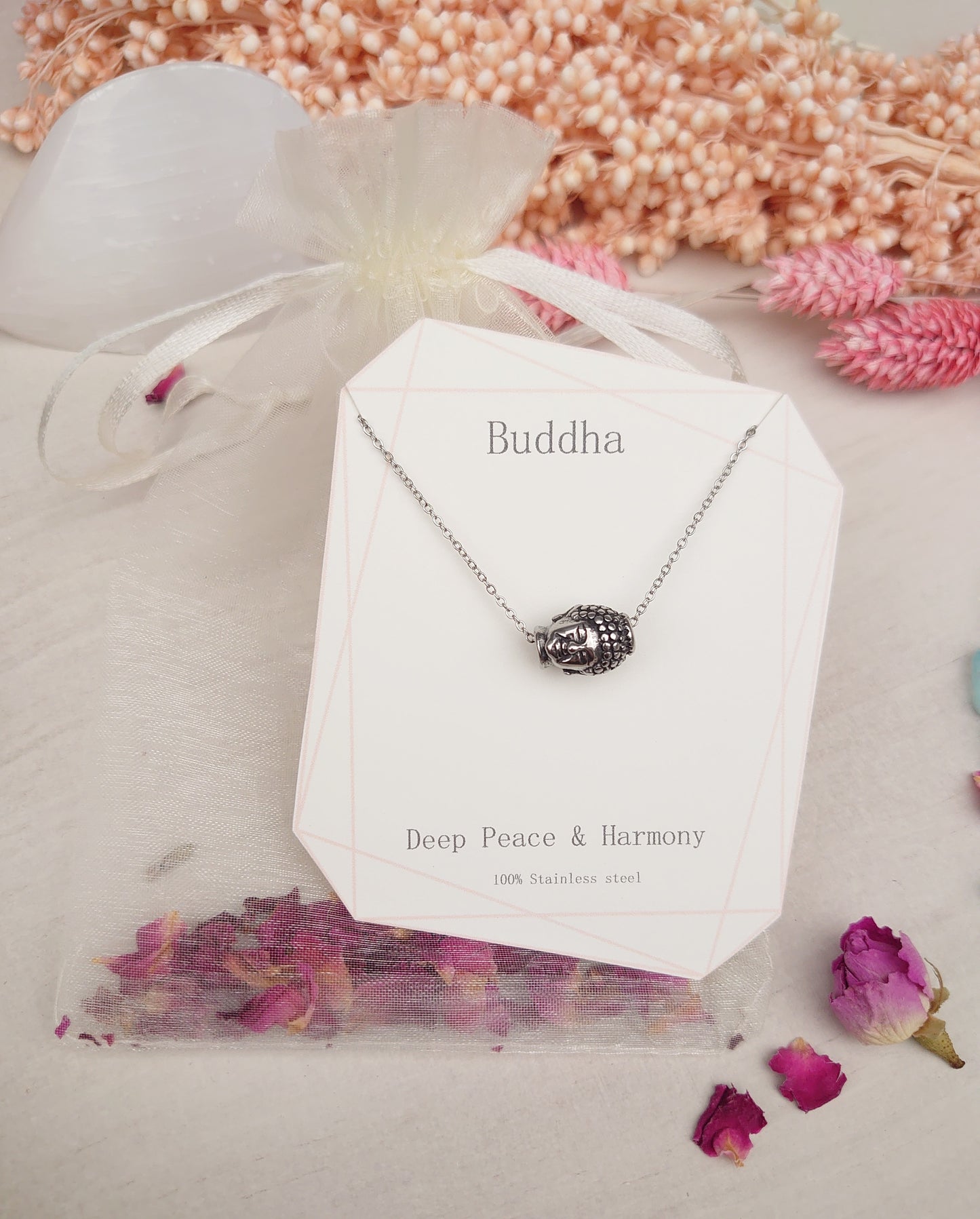 Buddha charm necklace