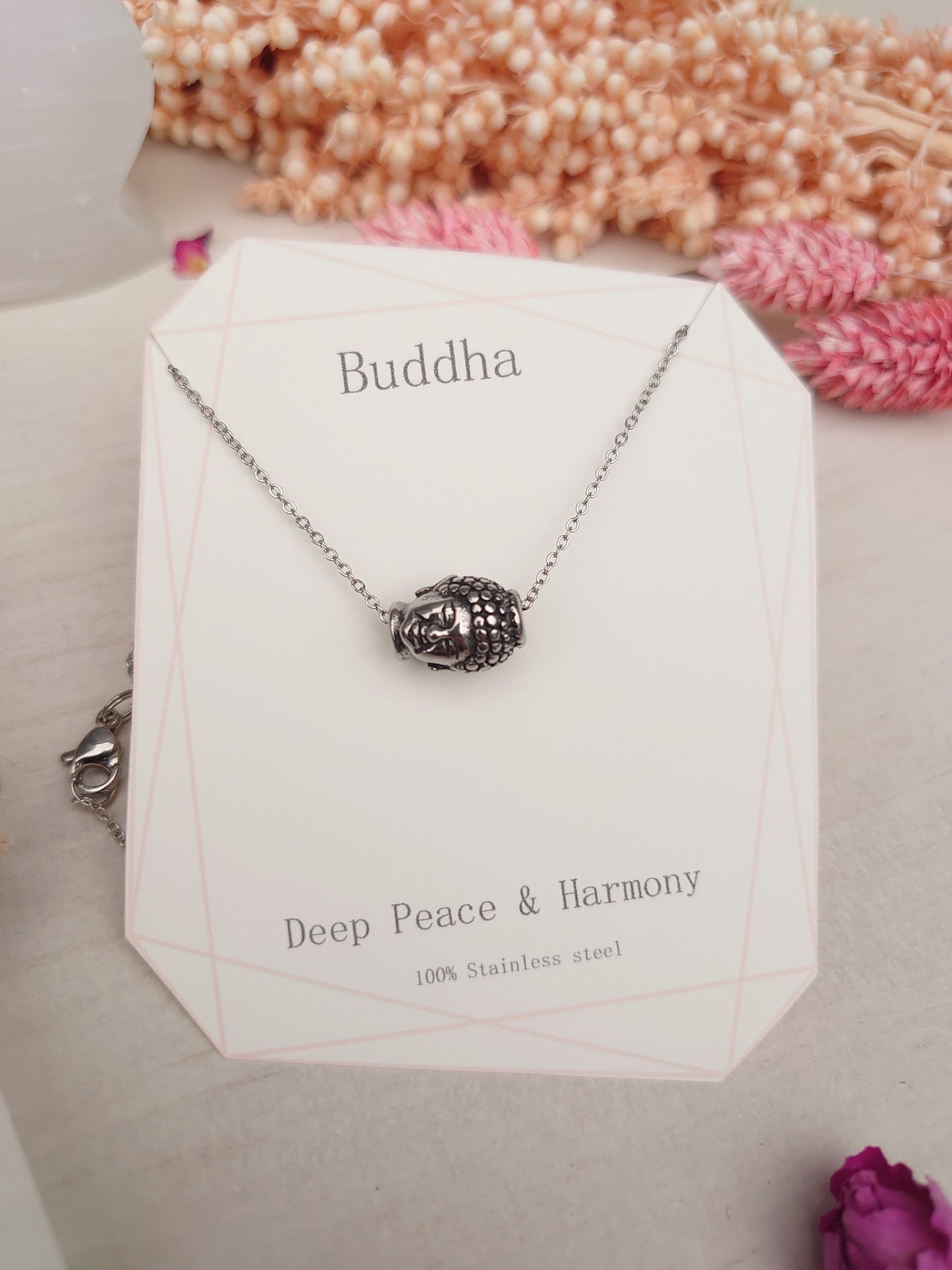 Buddha charm necklace