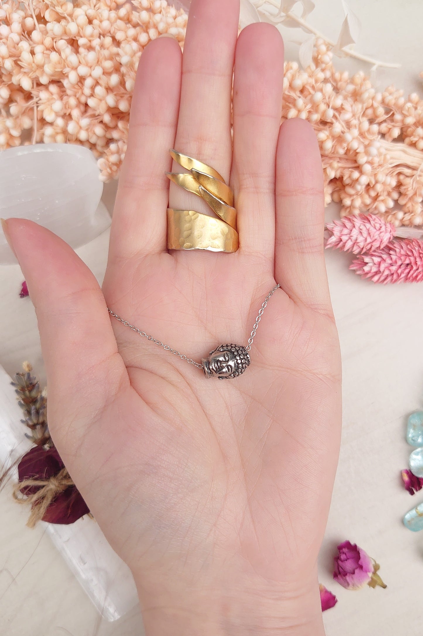Buddha charm necklace