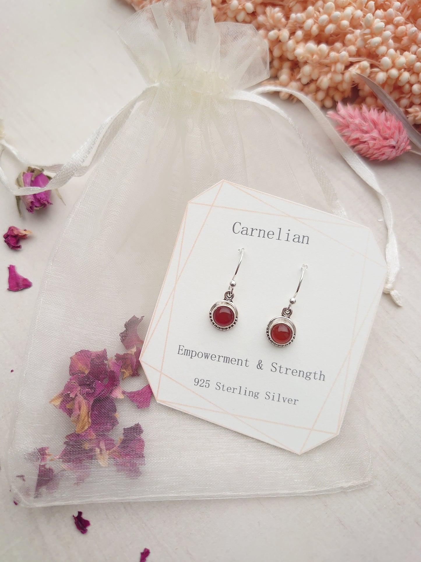 Athena Carnelian earrings