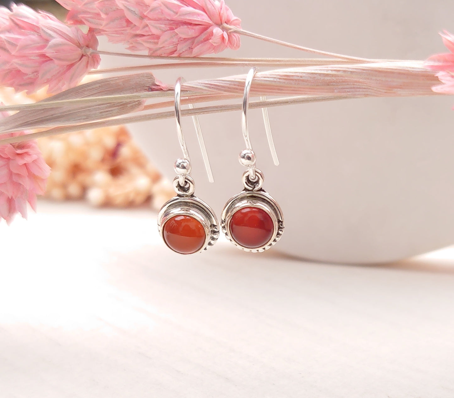 Athena Carnelian earrings