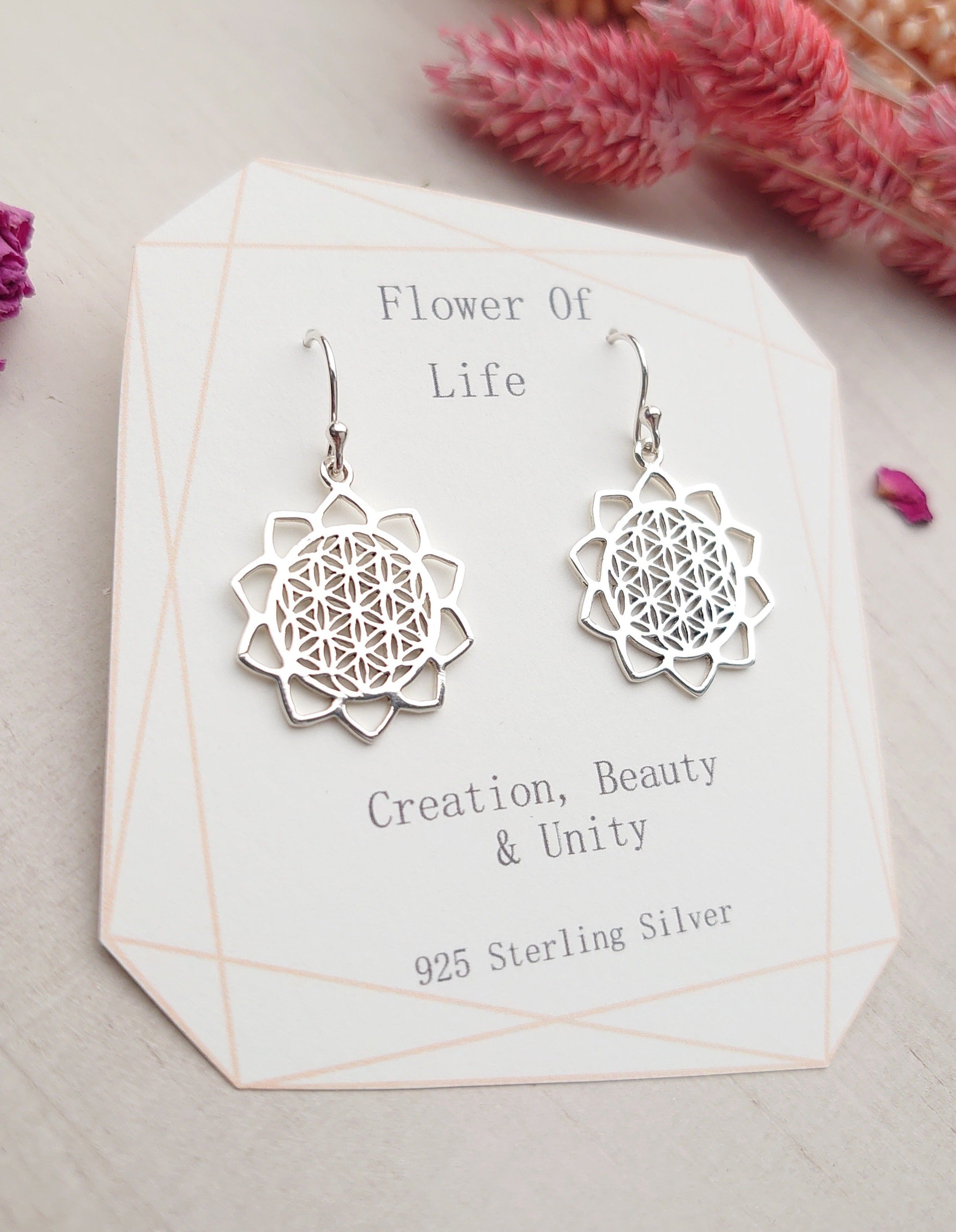 Flower of selling Life Earring